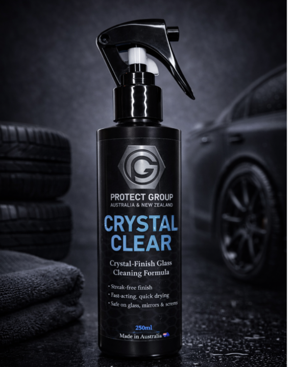 CRYSTAL CLEAR CRYSTAL-FINISH GLASS CLEANING FORMULA